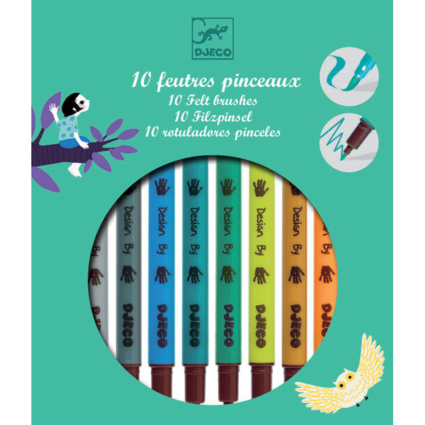 Djeco tusser, 2-i-1- naturfarver