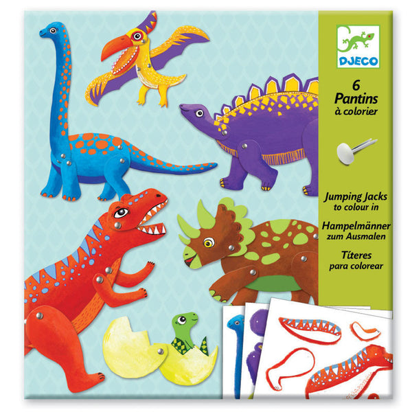 Sprællemand på pind - Dinosaurer